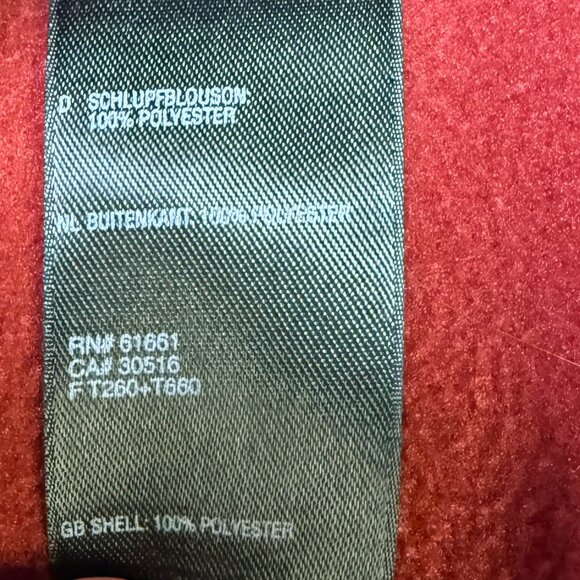 The North Face Full-Zip Fleece Jacket Men’s XL Red/Gray Soft Warm EUC - Picture 6 of 10